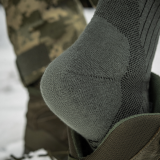 Носки "Hohe Socken Mk.4", с амортизацией, оливковые, M-Tac