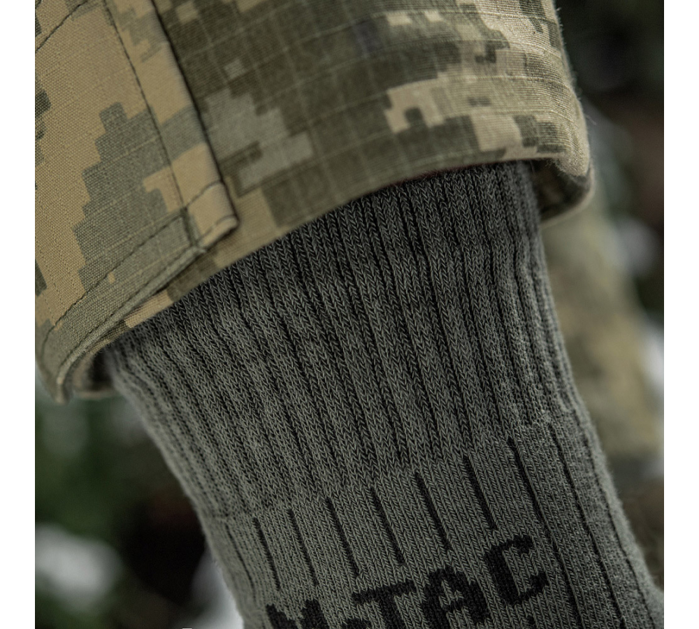 Носки "Hohe Socken Mk.4", с амортизацией, оливковые, M-Tac