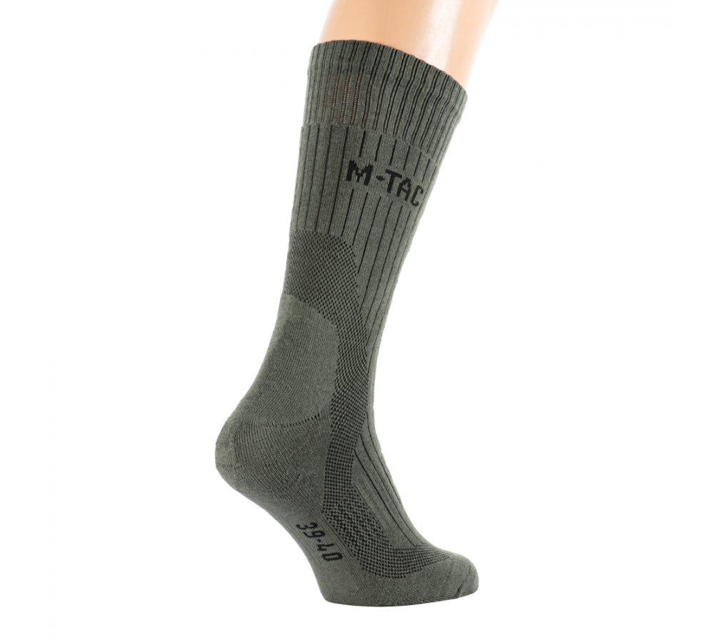 Носки "Hohe Socken Mk.4", с амортизацией, оливковые, M-Tac