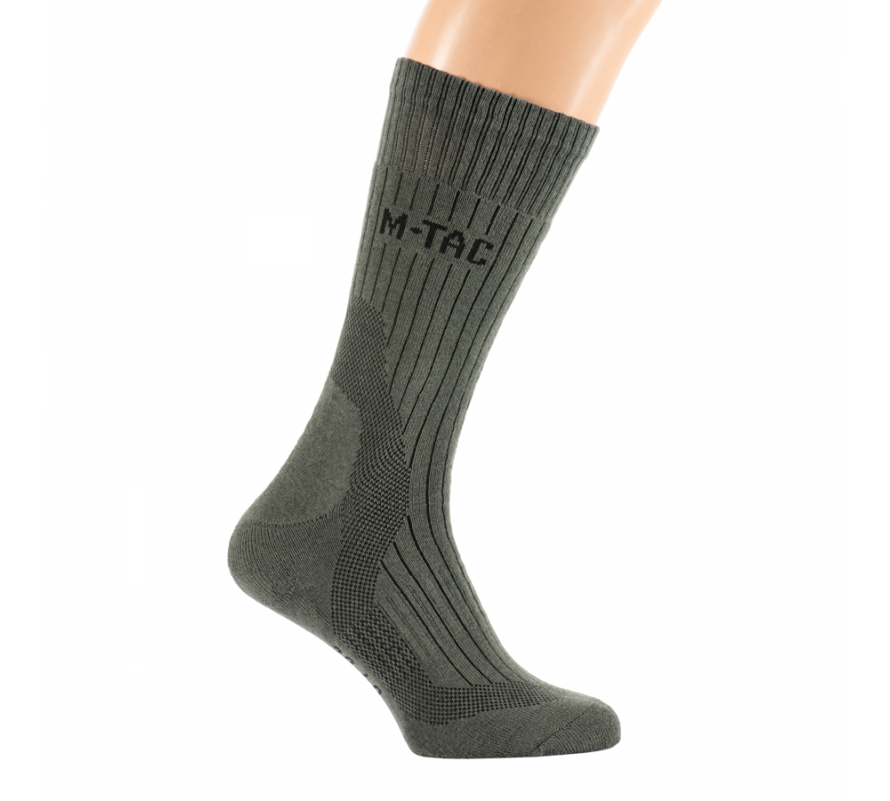 Носки "Hohe Socken Mk.4", с амортизацией, оливковые, M-Tac
