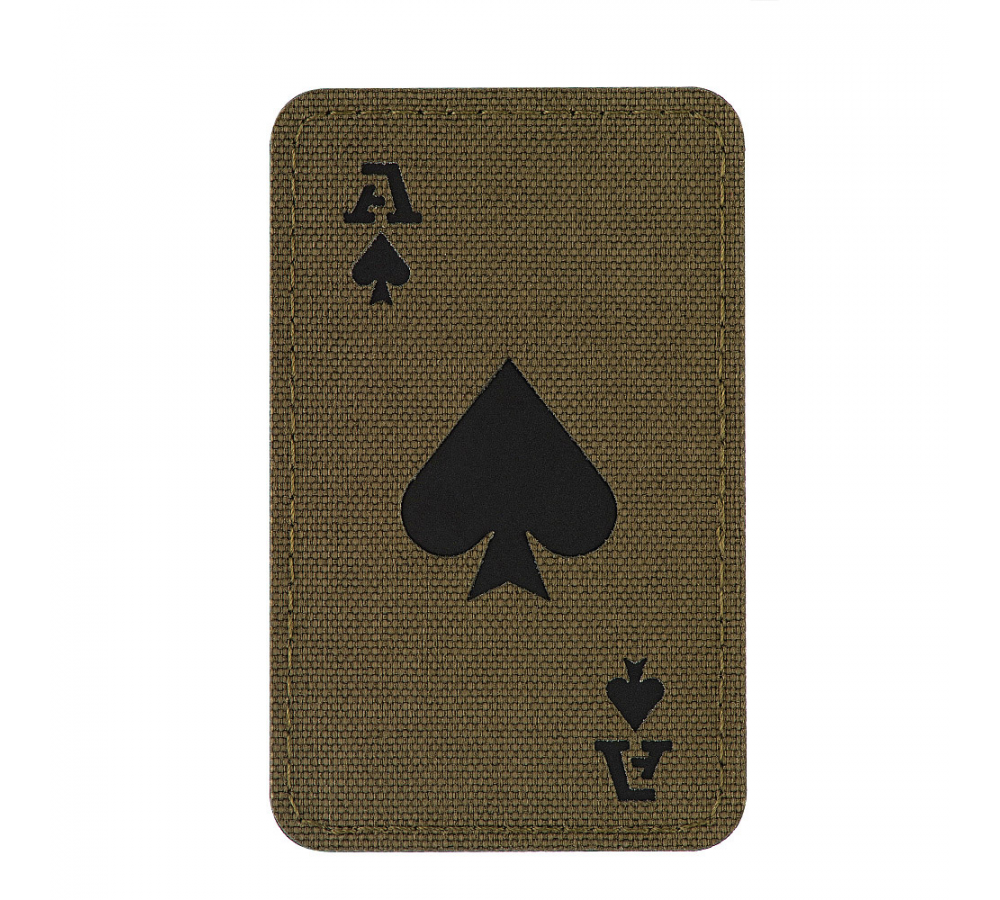 M-Tac Patch "Ace of Spades", Laser Cut, Green/Black