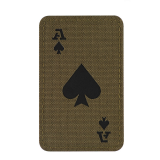 M-Tac Patch "Ace of Spades", Laser Cut, Green/Black