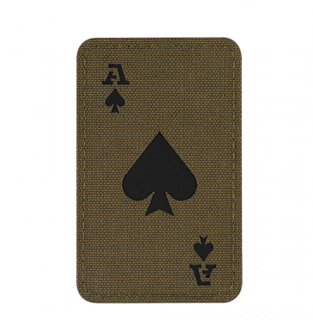 M-Tac Patch "Ace of Spades", Laser Cut, Green/Black