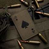 M-Tac Patch "Ace of Spades", Laser Cut, Green/Black