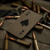 M-Tac Patch "Ace of Spades", Laser Cut, Green/Black