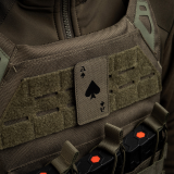 M-Tac Patch "Ace of Spades", Laser Cut, Green/Black