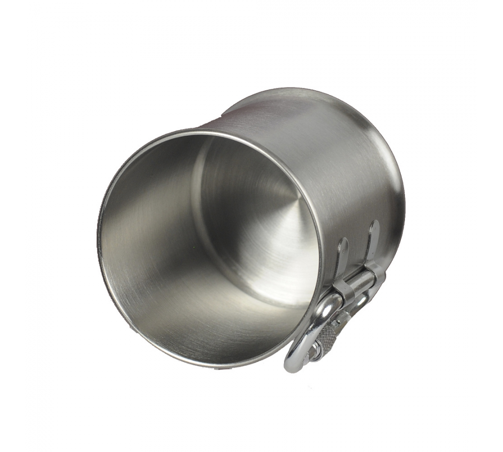 M-Tac Edelstahlbecher mit Karabiner, 250 ml