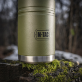 M-Tac Thermobecher 750 Ml Mit Klapploffel Olive/Edelstahl
