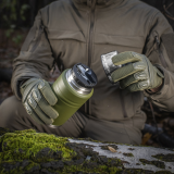 M-Tac Thermobecher 750 Ml Mit Klapploffel Olive/Edelstahl