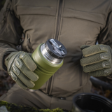 M-Tac Thermobecher 750 Ml Mit Klapploffel Olive/Edelstahl