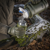 M-Tac Thermobecher 750 Ml Mit Klapploffel Olive/Edelstahl