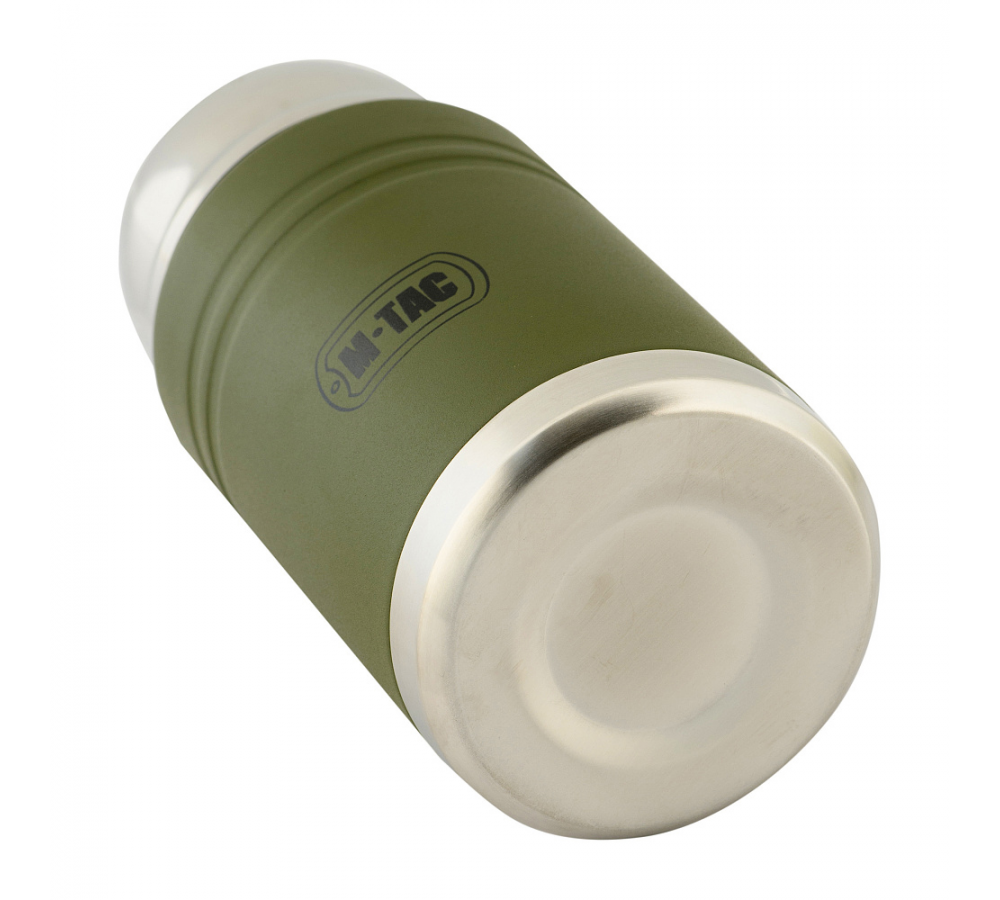 M-Tac Thermobecher 750 Ml Mit Klapploffel Olive/Edelstahl