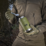 M-Tac Thermobecher 750 Ml Mit Klapploffel Olive/Edelstahl