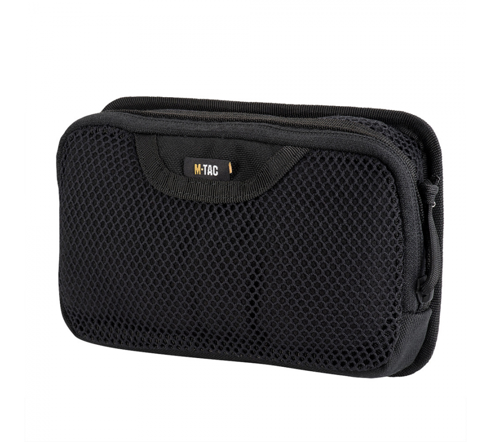 M-Tac Modular Insert Zipper Mesh Pouch – Black