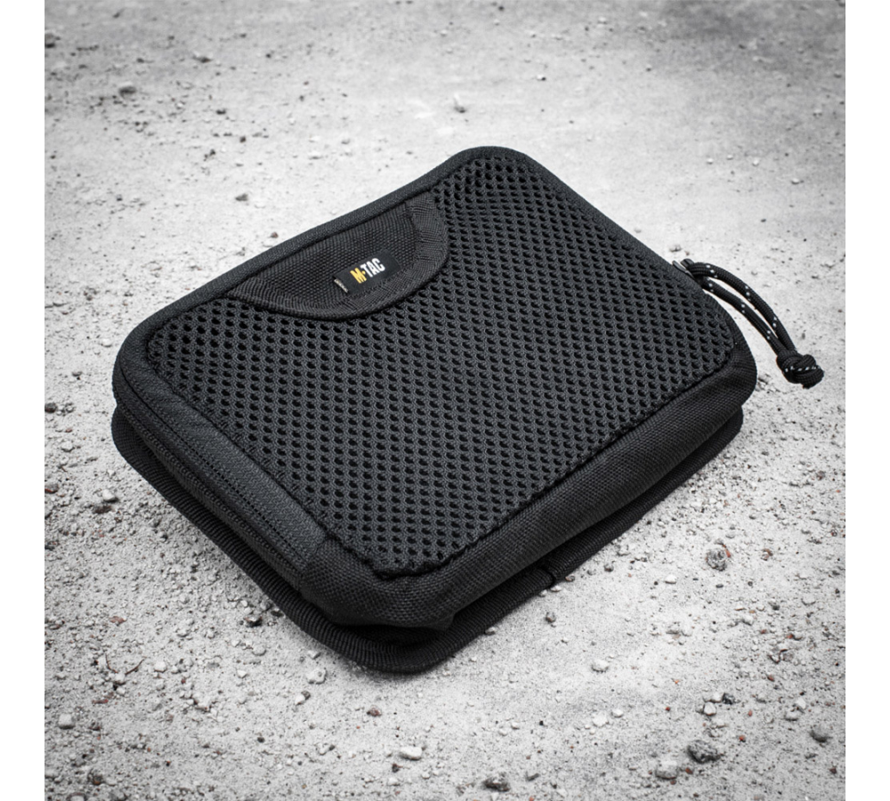 M-Tac Modular Insert Zipper Mesh Pouch – Black
