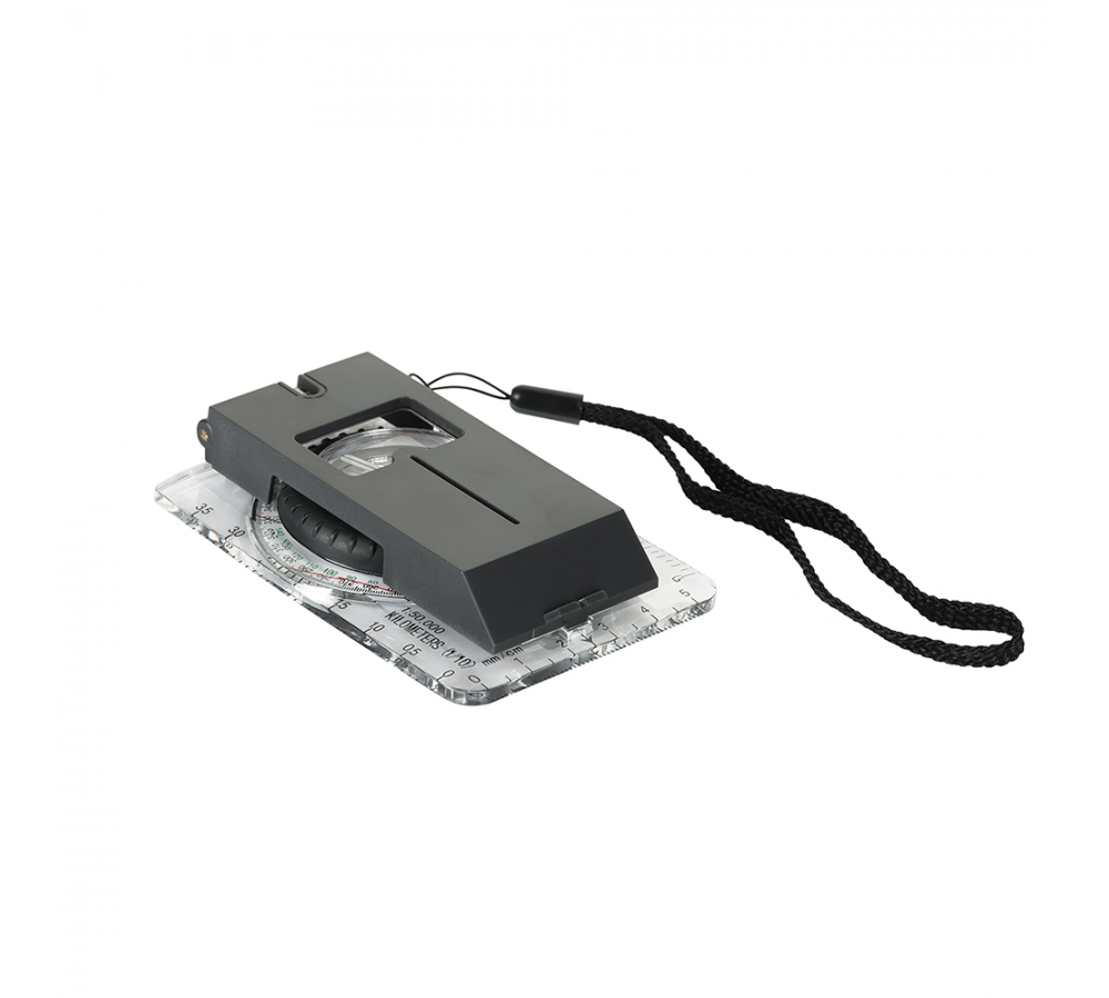 Compass "Map Compass with Mirror", large, transparent, M-Tac