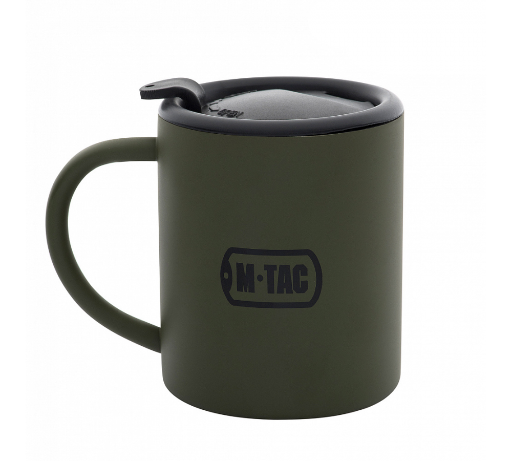 M-Tac Thermobecher 280 ml mit Deckel, Olive