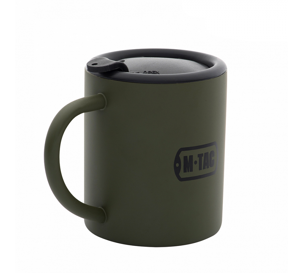 M-Tac Thermobecher 280 ml mit Deckel, Olive