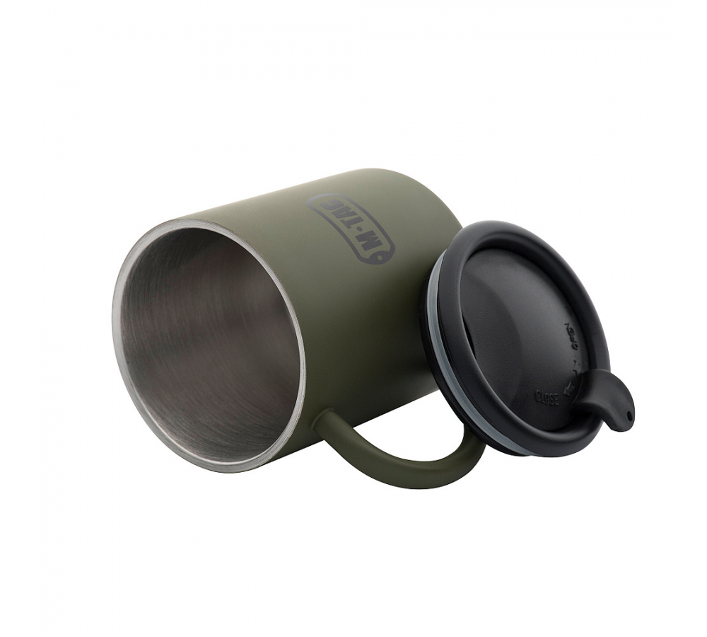 M-Tac Thermobecher 280 ml mit Deckel, Olive