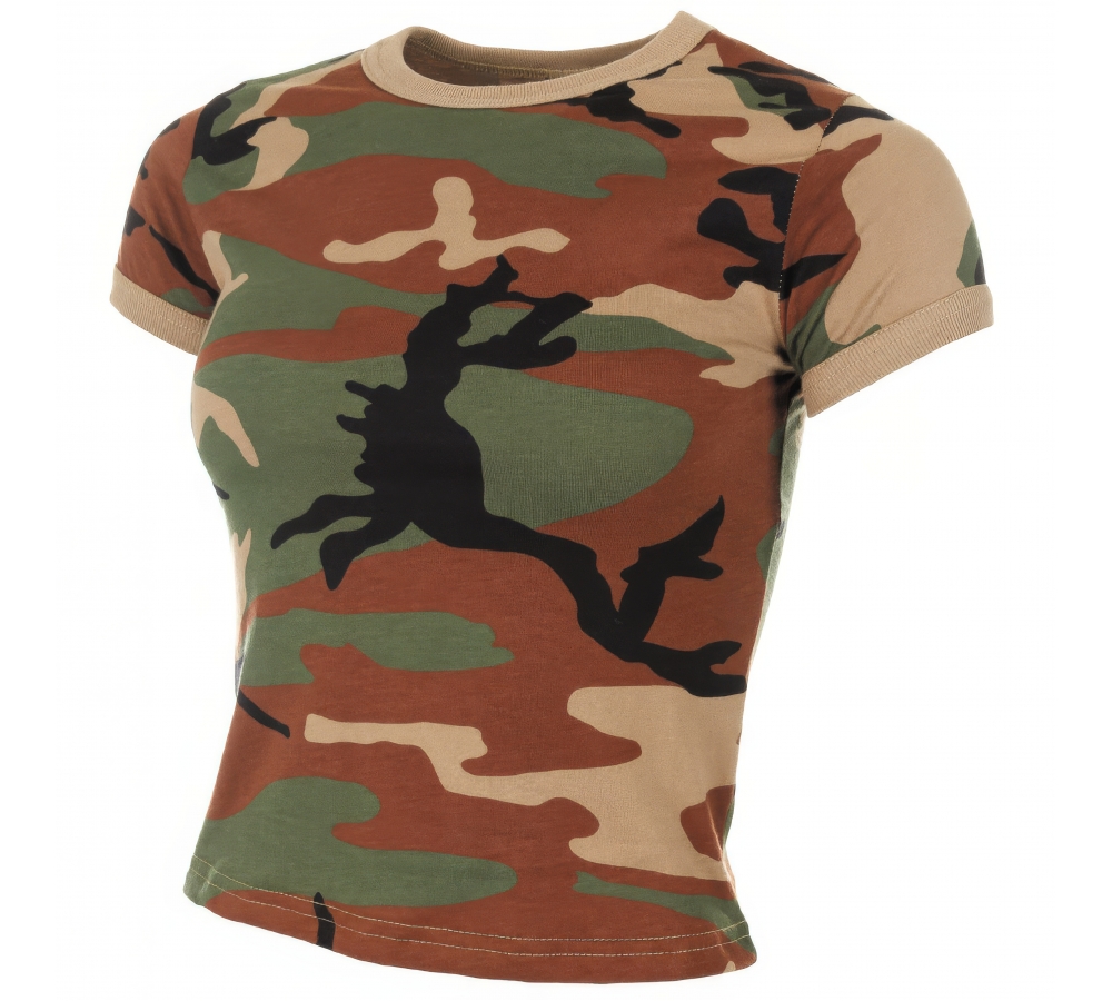 US T-Shirt Damen woodland
