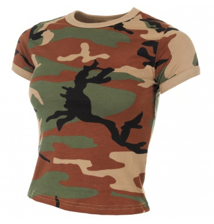 US T-Shirt Damen woodland
