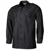 Camicia a maniche lunghe nera