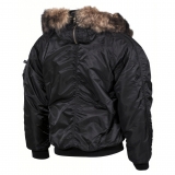 Chaqueta Polar US N2B negra con forro grueso