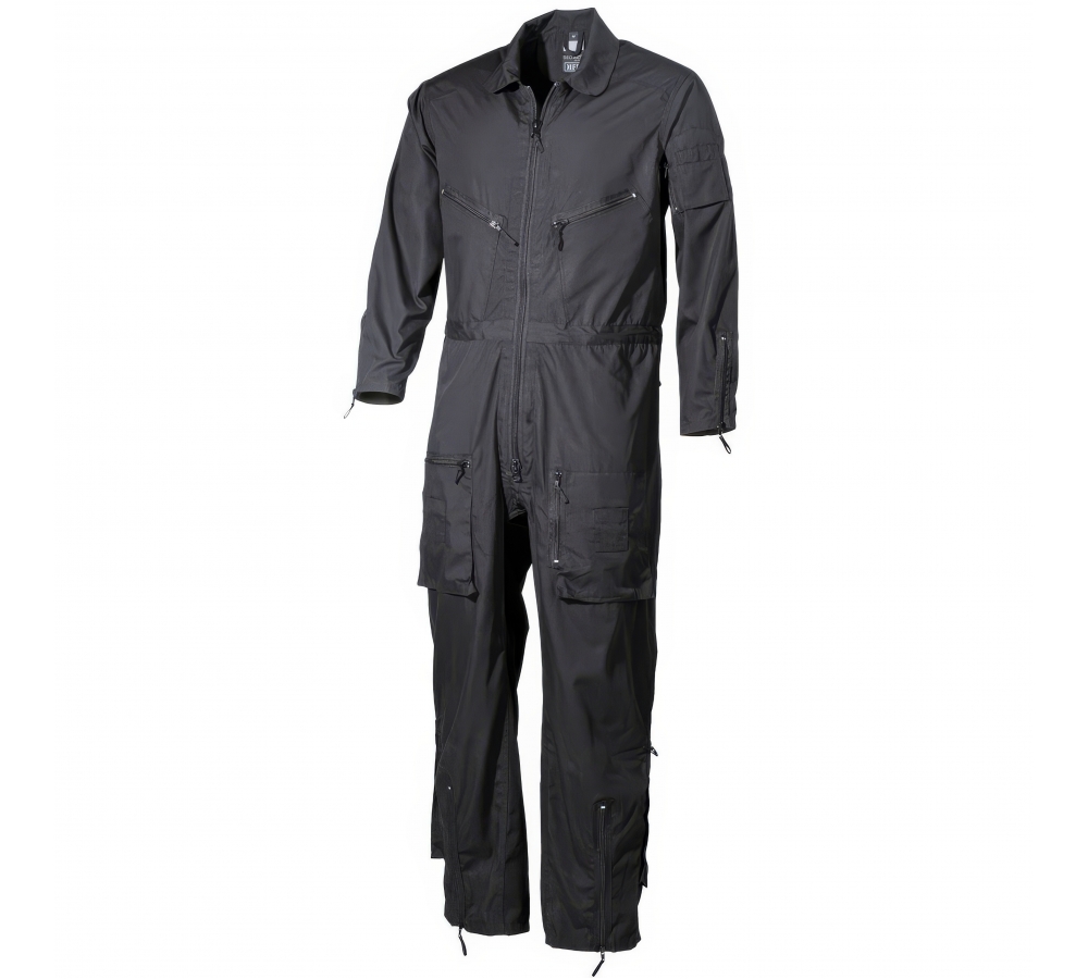 Overall "Security", schwarz, mit Patches, viele Taschen