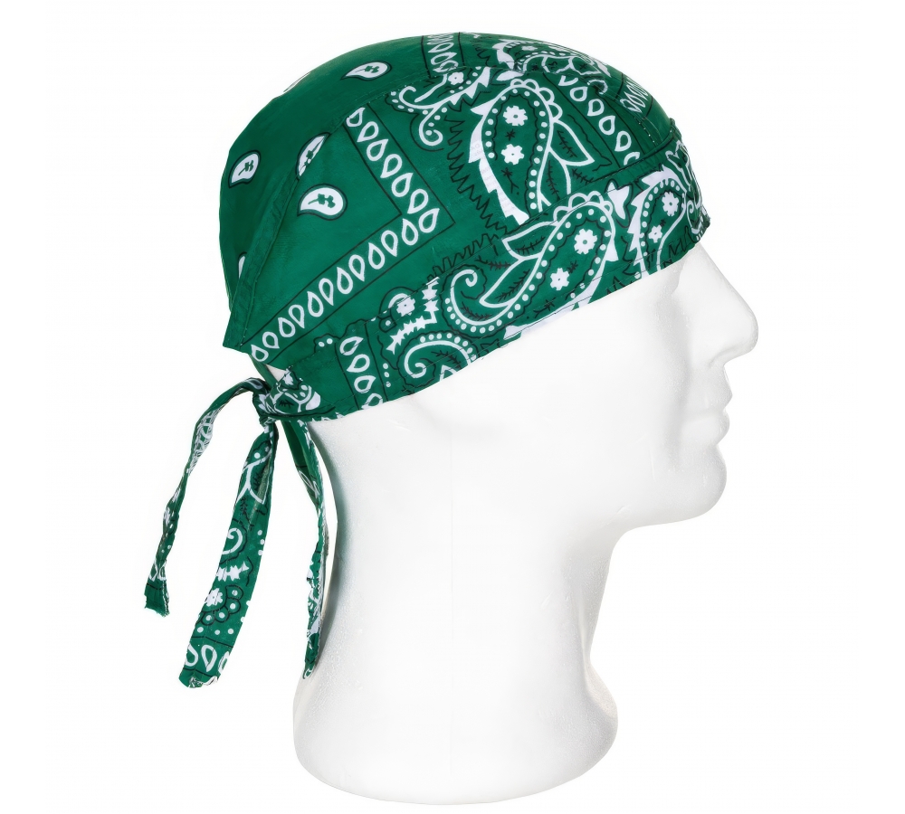 Headwrap paisley-oliv