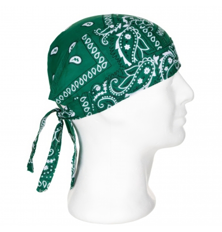 Headwrap paisley-oliv