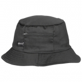 Schlapphut (Fischermütze) kleine Seitentasche schwarz