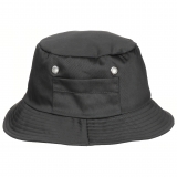 Schlapphut (Fischermütze) kleine Seitentasche schwarz