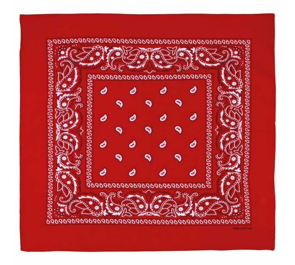 Bandana rot-weiß ca. 55 x 55 cm Baumwolle