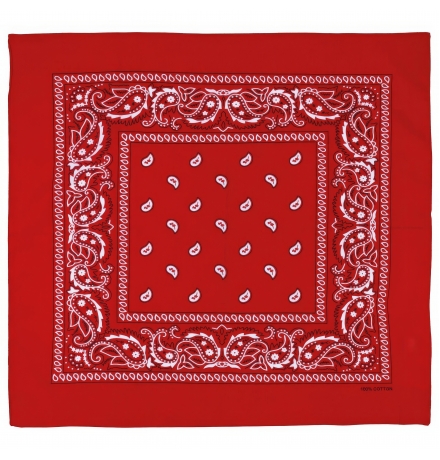 Bandana rot-weiß ca. 55 x 55 cm Baumwolle