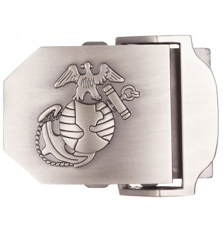 Hebilla de cinturón USMC, plateada, metal, aprox. 4 cm – MFH