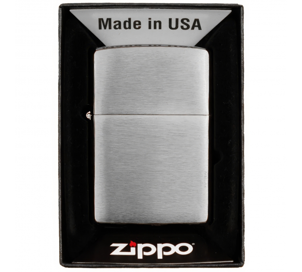 Feuerzeug Zippo "Chrome Brushed" unbefüllt