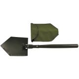 Folding Spade wooden handle 2-part OD green