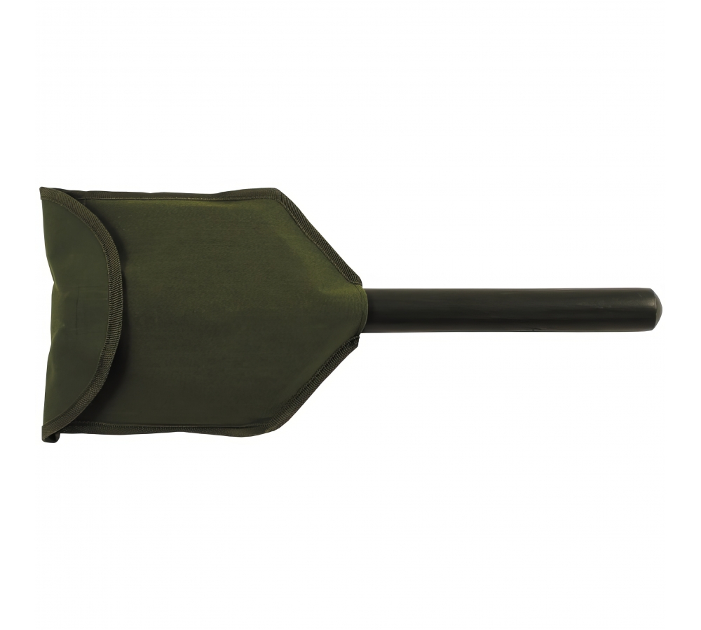 Folding Spade wooden handle 2-part OD green