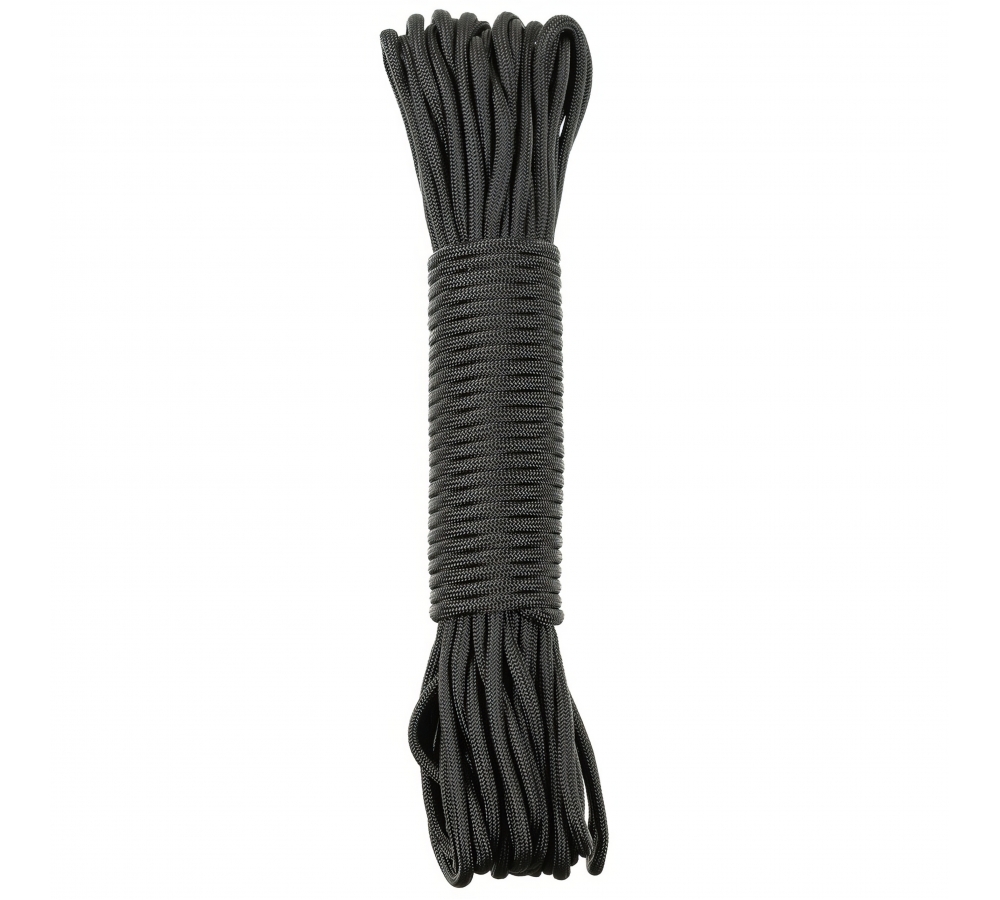 Fallschirmleine schwarz 50 FT Nylon