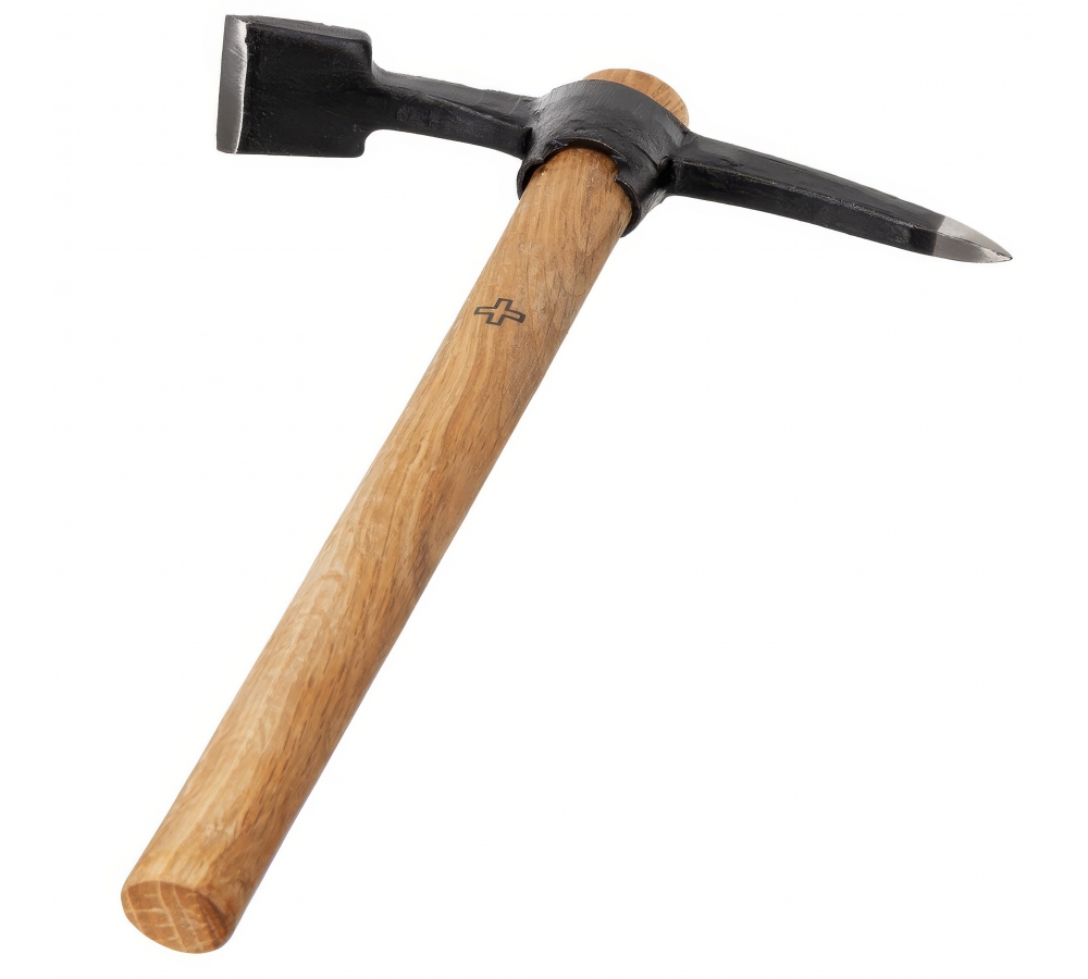 Schweiz. Pionierpickel mit Holzstiel