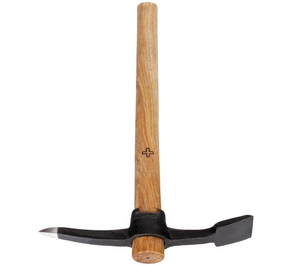 Schweiz. Pionierpickel mit Holzstiel
