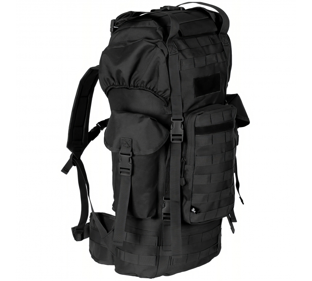 BW Savaş Sırt Çantası MOLLE 65 l alüminyum çubuk siyah