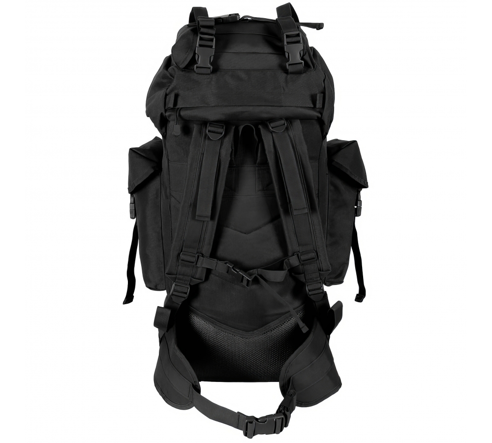 BW Savaş Sırt Çantası MOLLE 65 l alüminyum çubuk siyah