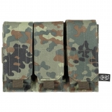 Magazine Pouch triple "MOLLE" flecktarn
