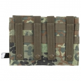 Magazine Pouch triple "MOLLE" flecktarn