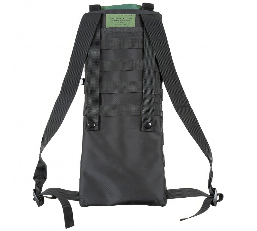Trinksystem "MOLLE" 2,5 l mit TPU-Beutel schwarz