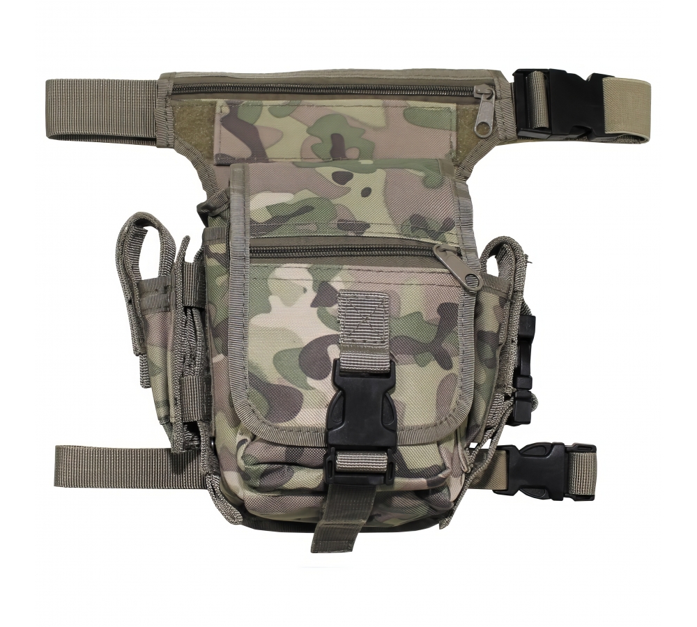 Hip Bag operation-camo leg- and belt fixation