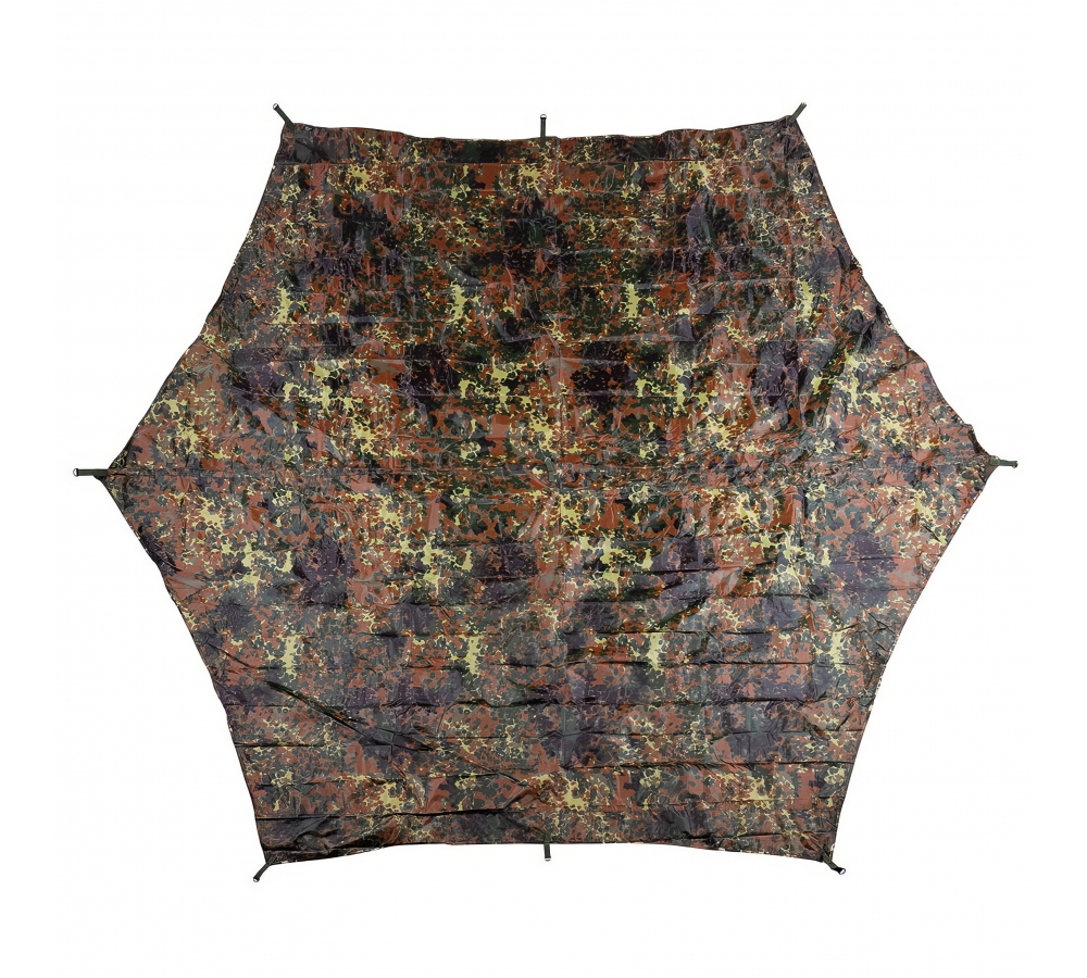 Plane "Hexagon-Tarp" flecktarn ca. 340 x 310 cm