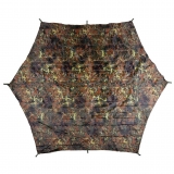 Plane "Hexagon-Tarp" flecktarn ca. 340 x 310 cm