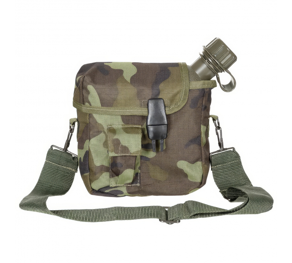 US Feldflasche eckig mit Hülle M 95 CZ tarn 2 Qt